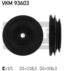 Ременный шкив SKF VKM 93603